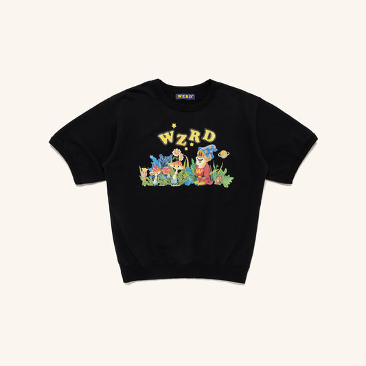 Short Sleeve Sweatshirt - Black