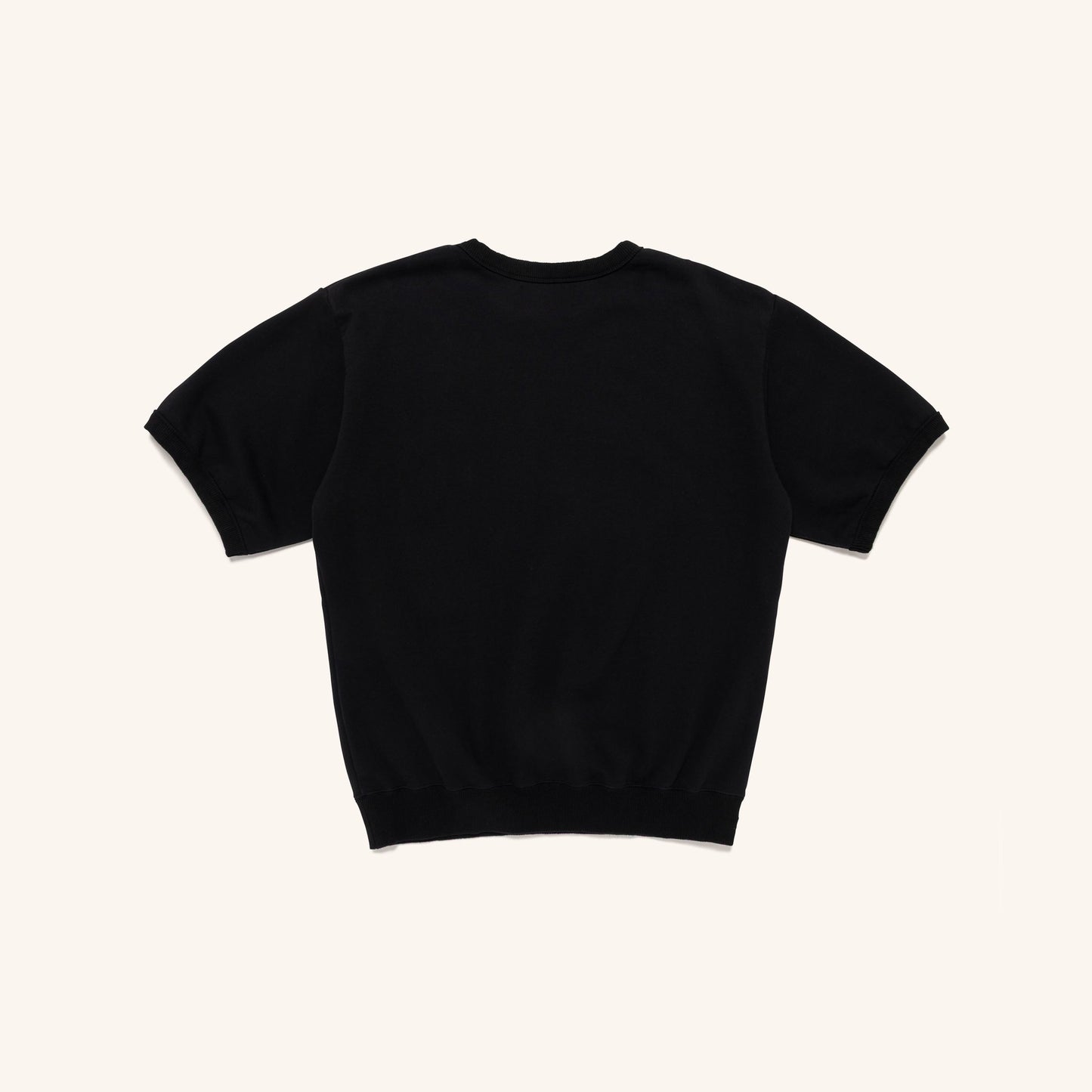 Short Sleeve Sweatshirt - Black
