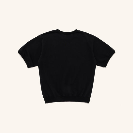 Short Sleeve Sweatshirt - Black
