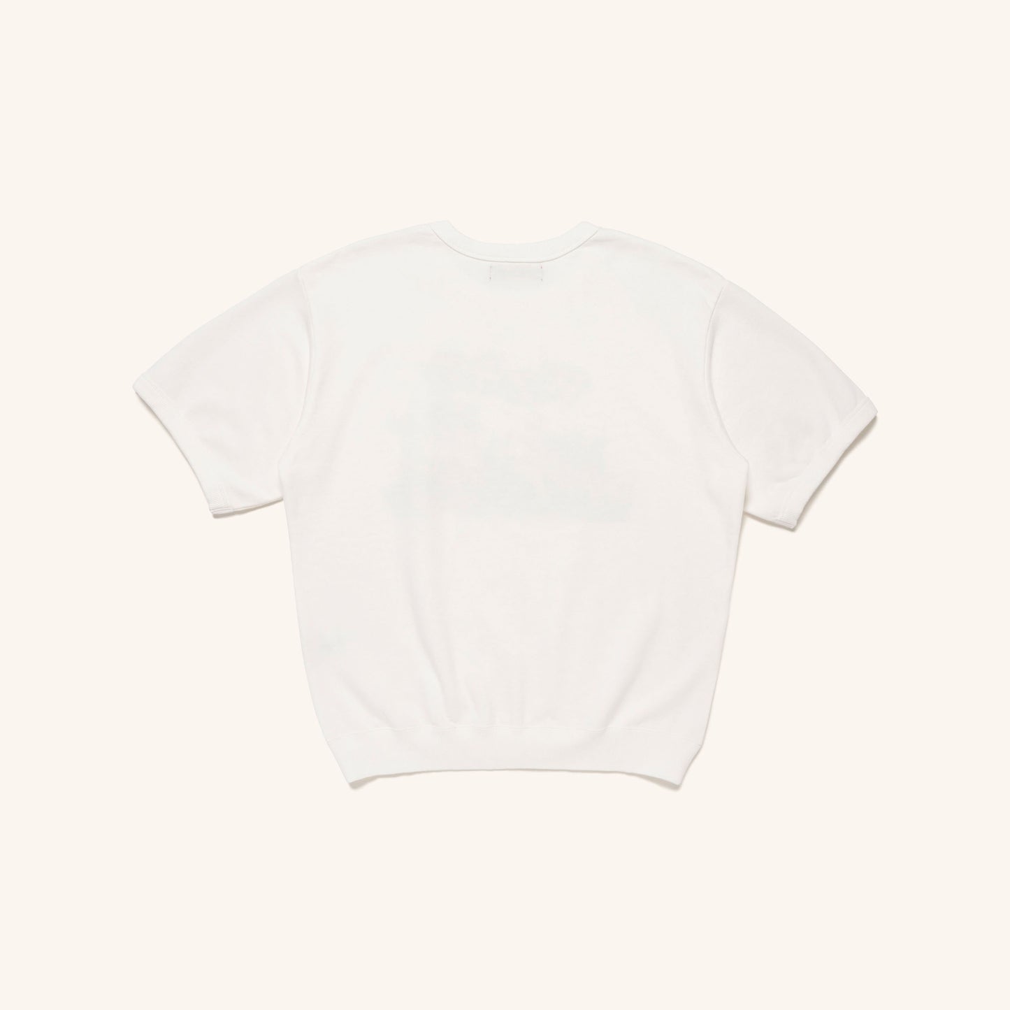 Short Sleeve Sweatshirt - White