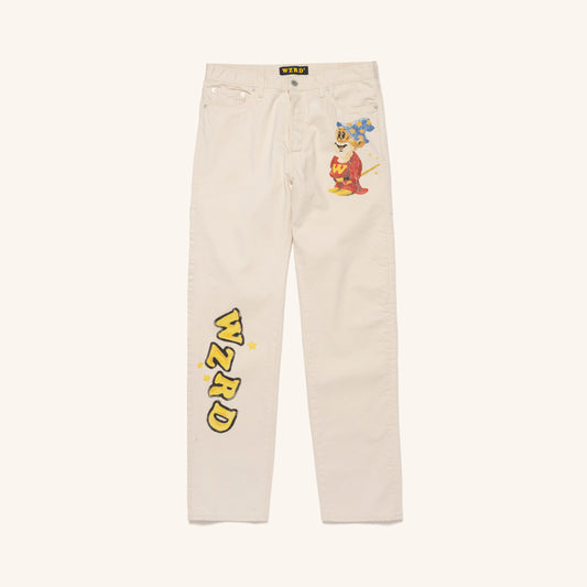 Ecru Denim Pants